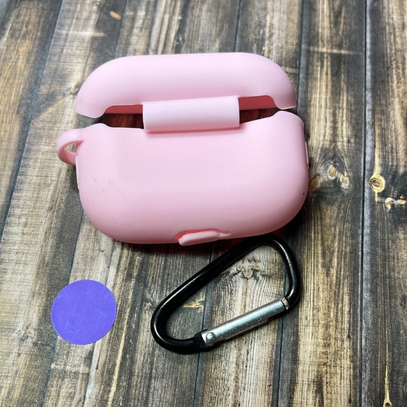 5for$10 Pink Grey’s Anatomy Shockproof Protective Silicone For AirPods Case Pro - Picture 3 of 5